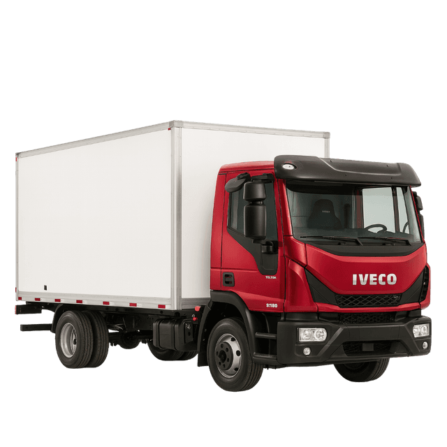 Caminhão 4X2 de 8/9 Ton com Baú de 27m³