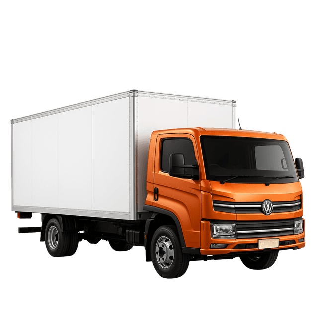 Caminhão 4X2 de 8/9 Ton com Baú de 27m³